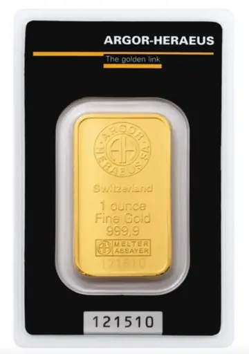 [0050] 1盎司賀利氏 .9999 壓鑄金條